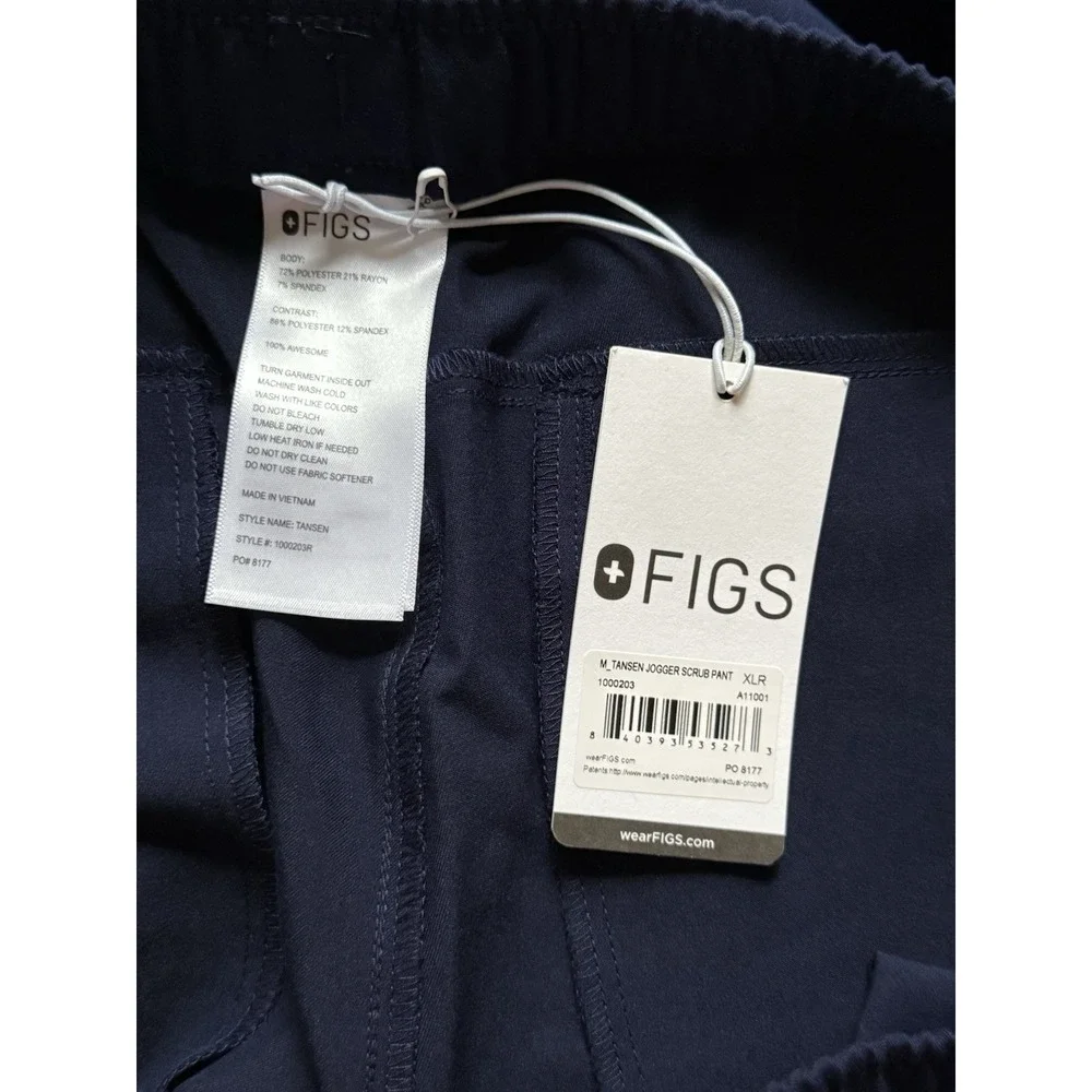 NWT Figs Men's Tansen Jogger Scrub Pants‎ Size XL Navy blue